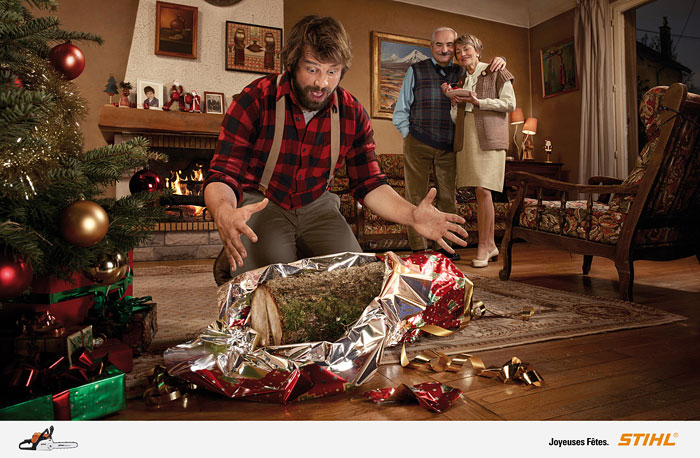 Принт Stihl: Happy Christmas от Publicis France