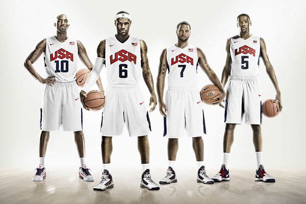 USA National Team uniforms and typeface