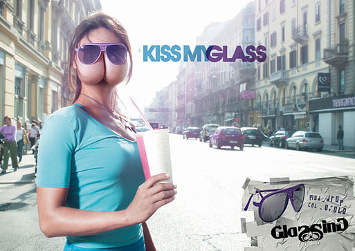 Glassing Sunglasses: Kiss my glass