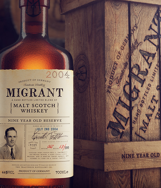 Уильям Фолкнер заценил бы дизайн
Migrant Whiskey