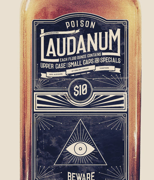 Винтажный шрифт Laudanum